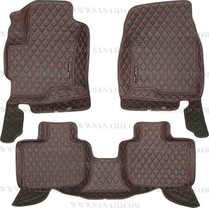 کفپوش پنج بعدی سانا چرمی گلدوزی بایک X25